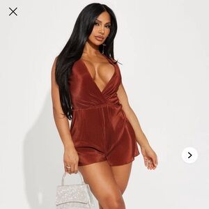 New Elegant Brown Romper Fashion Nova